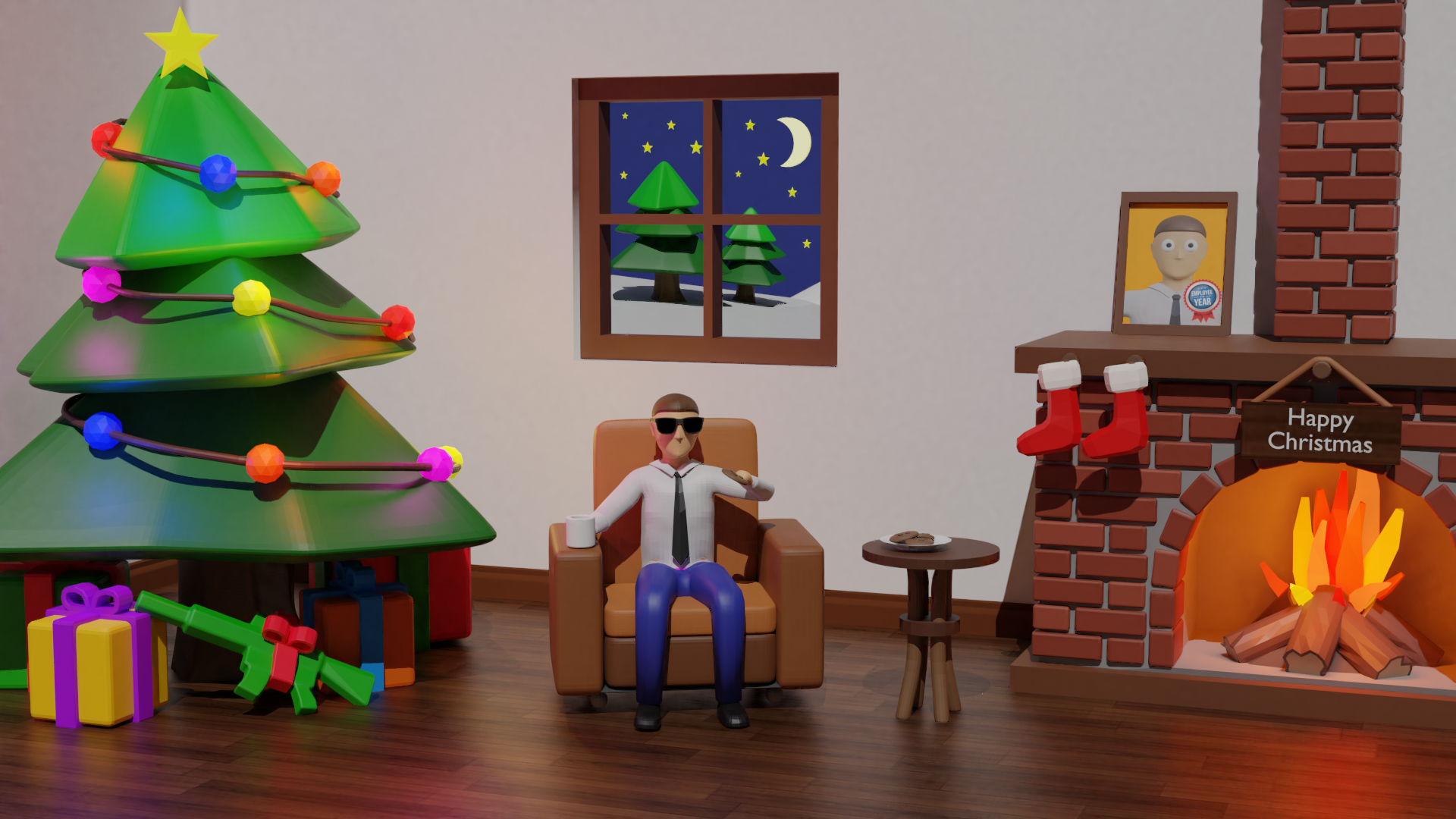 Office War - xmas render